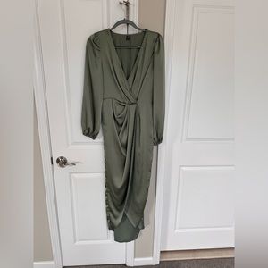 Women’s olive green maxi dress